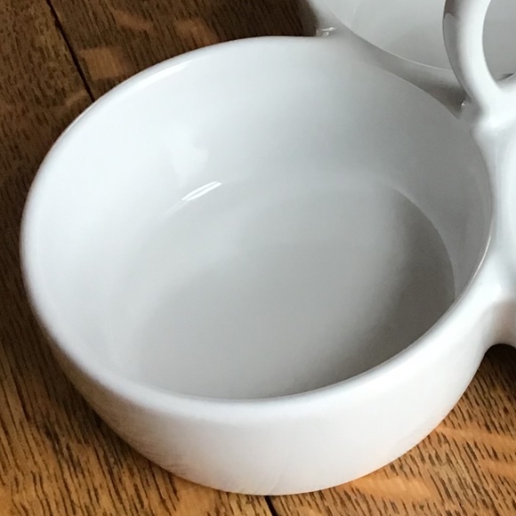Crate & Barrel 3 Part Divided Serving Bowls Plate Tray Like New! - Picture 12 of 12